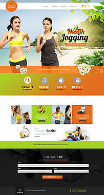 PSD 서양인 템플릿 여자 웹템플릿 사이트템플릿 건강 여러명 20대 성인 조깅 운동 홈페이지 홈페이지시안 이미지템플릿 외국인 다수 사람 청년 파일형식