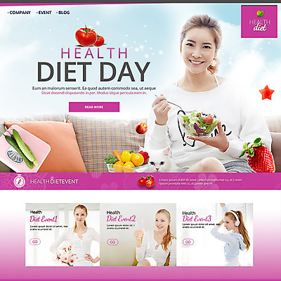PSD 서양인 템플릿 여자 웹템플릿 다이어트 과일 이벤트페이지 건강 이벤트 여러명 20대 성인 샐러드 한국인 체중계 다이어트음식 이미지템플릿 외국인 음식 다수 사람 동양인 청년 페이지 파일형식