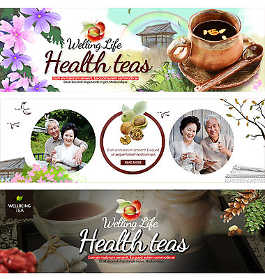 PSD 템플릿 배너 여자 남자 꽃 웹템플릿 건강 이벤트 여러명 성인 노부부 학 한국인 한약재 전통차 찻잔 대추 솔방울 이벤트배너 웹배너 이미지템플릿 식물 부부 다수 조류 잔 사람 동양인 차_음료 약재 파일형식