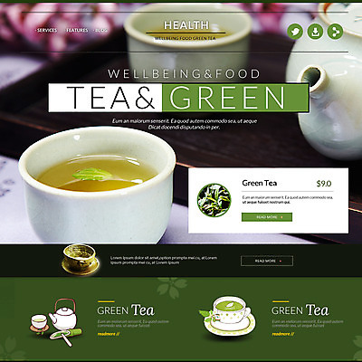 PSD 템플릿 웹템플릿 이벤트페이지 건강 이벤트 사람없음 찻잔 찻주전자 녹차 이미지템플릿 주전자 잔 차_음료 페이지 파일형식