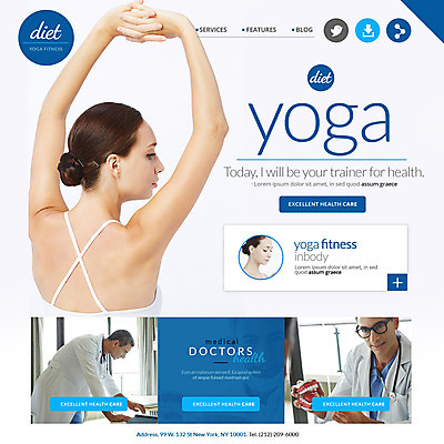 PSD 서양인 템플릿 여자 남자 웹템플릿 다이어트 요가 이벤트페이지 건강 이벤트 여러명 성인 운동 요가자세 의사 이미지템플릿 외국인 웰빙 포즈 다수 사람 의료진 페이지 파일형식