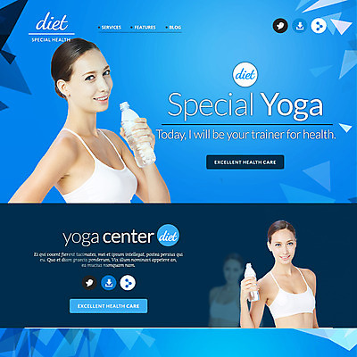 PSD 서양인 템플릿 여자 웹템플릿 요가 이벤트페이지 건강 이벤트 성인 두명 운동 요가자세 물병 이미지템플릿 외국인 웰빙 포즈 사람 물통 페이지 파일형식