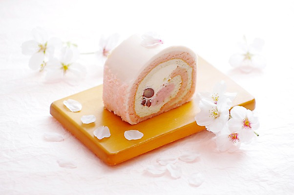 포토 JPG 꽃 음식 사람없음 벚꽃 롤케이크 일본음식 국내포토 식물 케이크 파일형식