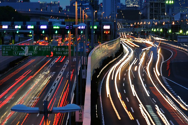 포토 JPG 야경 사람없음 야외 일본 도시 고속도로 장노출 톨게이트 국내포토 아시아 도로 촬영기법 야간 파일형식 풍경_경치