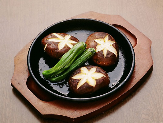 포토 JPG 음식 고추 사람없음 구이 철판 표고버섯 버섯구이 일본음식 국내포토 채소 버섯 파일형식