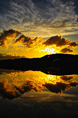 포토 JPG 주간 구름 실루엣 바다 하늘 산 풍경 사람없음 야외 반사 일출 일몰 야마나시 국내포토 자연요소 촬영기법 노을 일본 파일형식