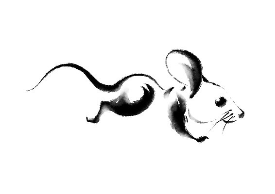 PSD 한마리 일러스트 캘리그라피 사람없음 십이지신 쥐띠 쥐 국내일러스트 1 설치류 파일형식