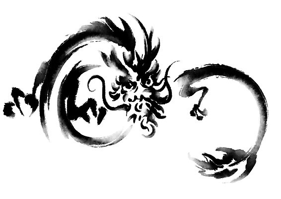 PSD 한마리 일러스트 캘리그라피 사람없음 용띠 십이지신 용 국내일러스트 1 파일형식