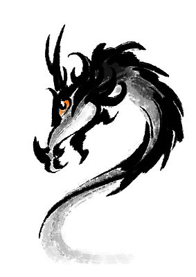 PSD 한마리 일러스트 캘리그라피 사람없음 용띠 십이지신 용 국내일러스트 1 파일형식