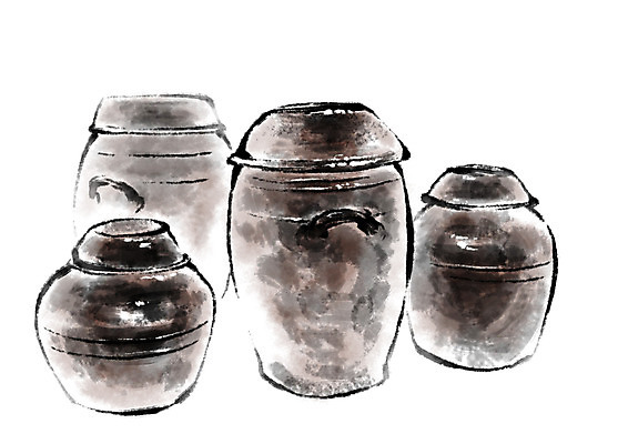 PSD 한국전통 전통 일러스트 캘리그라피 사람없음 여러개 항아리 국내일러스트 다수 한국 도자기 파일형식