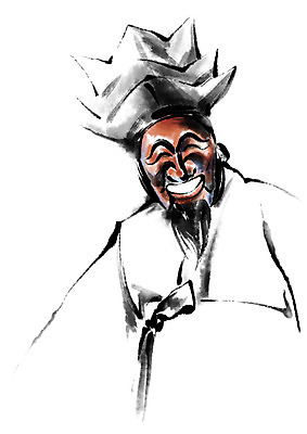 PSD 한국전통 전통 일러스트 캘리그라피 한명 사람 상반신 탈춤 탈 양반 양반탈 국내일러스트 갓모자 모자_잡화 1 전통소품 한국 가면 전통공연 전통무용 신분 전통탈 파일형식