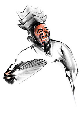 PSD 한국전통 전통 일러스트 캘리그라피 한명 사람 상반신 부채 탈춤 탈 양반 양반탈 국내일러스트 갓모자 모자_잡화 1 전통소품 한국 가면 전통공연 전통무용 신분 전통탈 파일형식