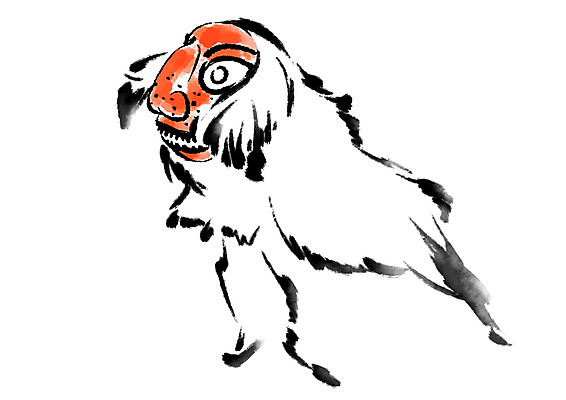 PSD 한마리 한국전통 전통 일러스트 캘리그라피 사람없음 사자 탈춤 탈 사자춤 국내일러스트 1 포유류 한국 가면 춤 전통공연 전통무용 파일형식