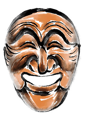 PSD 한국전통 전통 일러스트 캘리그라피 전통소품 사람없음 한개 탈 하회탈 국내일러스트 1 한국 가면 오브젝트 파일형식