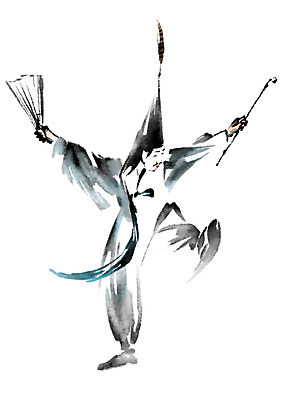 전신 PSD 한국전통 전통 일러스트 캘리그라피 한명 사람 탈춤 탈 양반 국내일러스트 1 한국 가면 전통공연 전통무용 신분 파일형식