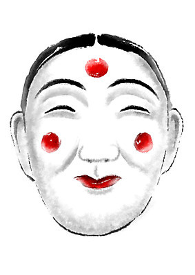 PSD 한국전통 전통 일러스트 캘리그라피 전통소품 사람없음 한개 탈 각시탈 국내일러스트 1 한국 가면 오브젝트 파일형식