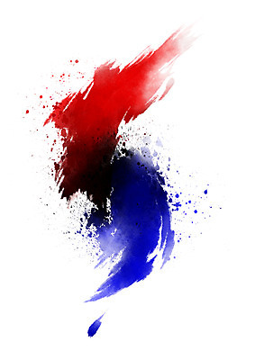 PSD 한국전통 전통 일러스트 캘리그라피 사람없음 빨간색 파란색 전통무늬 얼룩 태극 한반도 국내일러스트 문양 컬러 무늬 한국 파일형식