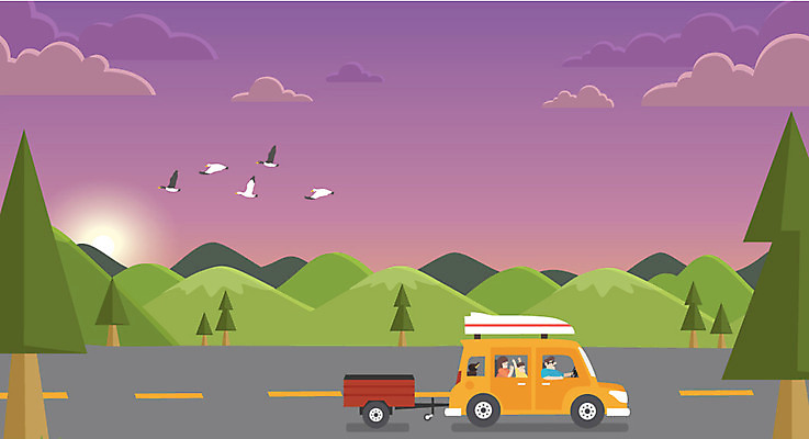 주간 구름 여자 남자 도로 아들 어린이 일러스트 가족 조류 하늘 엄마 산 성인 야외 세명 태양 노을 아빠 강아지 캠핑카 원페이지 국내일러스트 AI파일 자연요소 동물 길 관계 교통시설 자동차 사람 반려동물 개 파일형식 벡터