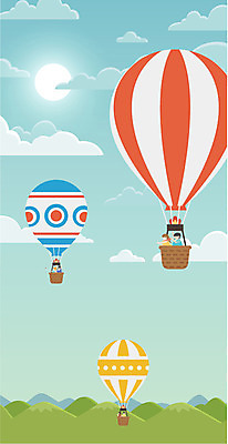 주간 구름 여자 남자 일러스트 하늘 불 산 사람 여러명 성인 야외 태양 열기구 원페이지 국내일러스트 AI파일 자연요소 다수 항공교통 파일형식 벡터