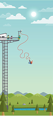 주간 나무 구름 여자 남자 줄 일러스트 조류 하늘 산 여러명 성인 야외 강 태양 바위 안전장비 번지점프 번지대 원페이지 국내일러스트 AI파일 자연요소 식물 동물 다수 안전 사람 장비 돌_바위 익스트림스포츠 파일형식 벡터