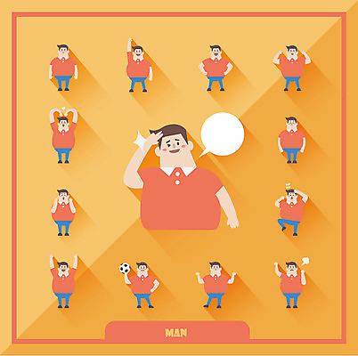 남자 말풍선 스티커 일러스트 축구공 건강 여러명 성인 세트 만세 분노 하트 땀 국내일러스트 AI파일 모양 감정 다수 공 축구용품 모션 사람 파일형식 벡터