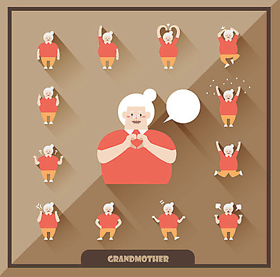 노년 안경 할머니 말풍선 스티커 일러스트 여러명 성인 세트 놀람 분노 물음표 하트 최고 땀 꽃가루 국내일러스트 AI파일 모양 기호 잡화 여자 감정 다수 표정 사람 가루 파일형식 벡터