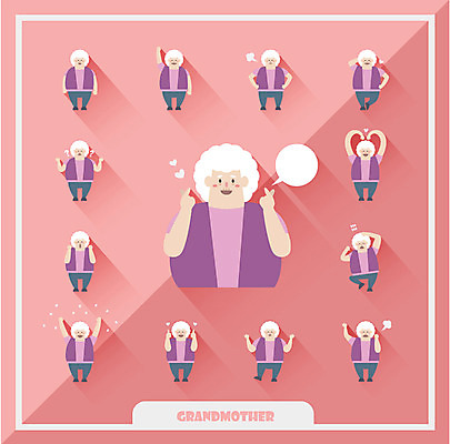 노년 할머니 말풍선 스티커 일러스트 여러명 성인 세트 분노 물음표 하트 최고 파마 땀 꽃가루 손하트 국내일러스트 AI파일 모양 헤어스타일 기호 여자 감정 다수 사람 손짓 가루 파일형식 벡터