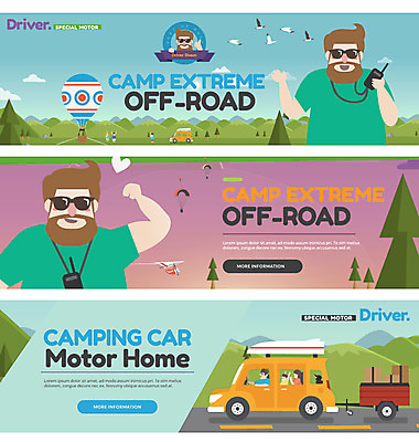 PSD 나무 구름 템플릿 배너 여자 남자 어린이 웹템플릿 자동차 조류 산 이벤트 여러명 성인 선글라스 노을 등산 캠핑 열기구 캠핑카 웹배너 이미지템플릿 자연요소 식물 동물 안경 육상교통 다수 항공교통 레저 사람 트래킹 파일형식