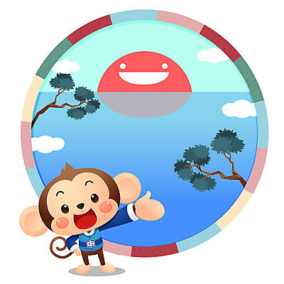 구름 바다 일러스트 근하신년 새해 사람없음 태양 전통문양 일출 새해인사 원숭이띠 원숭이 소나무 한복 신년캐릭터 원숭이캐릭터 국내일러스트 일러캐릭터 AI파일 자연요소 나무 캐릭터 한국전통 전통 문양 동물캐릭터 포유류 노을 십이지신 인사 전통의상 파일형식 벡터