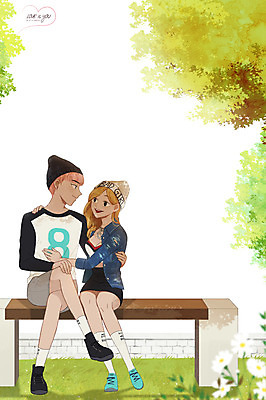 주간 전신 PSD 커플 여자 남자 꽃 데이트 일러스트 안기 함께함 사랑 앉기 성인 야외 두명 다정 만화 비니 설레임 국내일러스트 자연요소 식물 모자_잡화 감정 컨셉 관계 모션 사람 파일형식