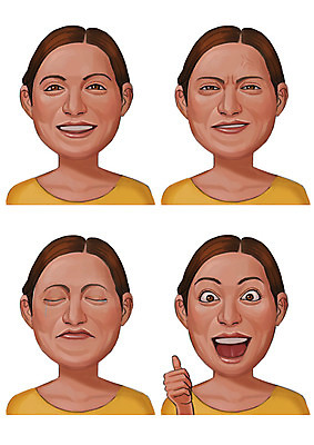 PSD 여자 감정 일러스트 표정 사람 여러명 성인 세트 눈감음 엄지손가락 슬픔 분노 최고 눈물 국내일러스트 다수 손가락 모션 파일형식