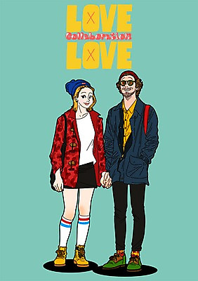 전신 PSD 커플 영어 여자 패션 남자 일러스트 함께함 사랑 성인 두명 선글라스 손잡기 다정 비니 국내일러스트 문자 모자_잡화 감정 안경 컨셉 관계 모션 사람 파일형식