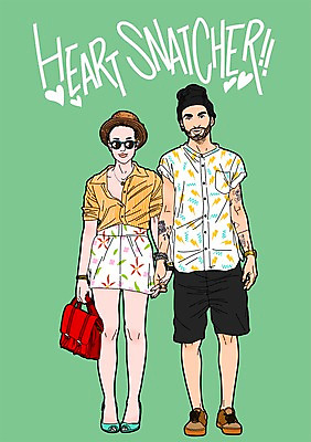 전신 PSD 모자 커플 영어 여자 패션 남자 가방 일러스트 함께함 사랑 성인 두명 선글라스 손잡기 다정 국내일러스트 문자 잡화 감정 안경 컨셉 관계 모션 사람 파일형식