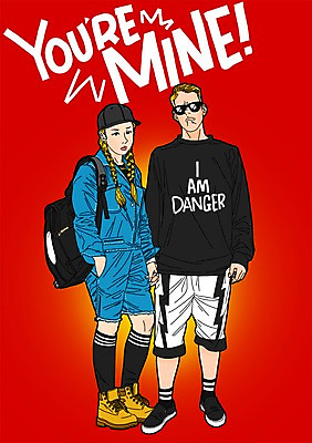 전신 PSD 커플 영어 여자 패션 남자 일러스트 양갈래머리 함께함 사랑 성인 두명 선글라스 손잡기 다정 주머니손 백팩 불만 노란머리 국내일러스트 문자 헤어스타일 감정 안경 컨셉 가방 관계 모션 사람 파일형식