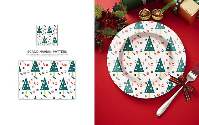 나무 백그라운드 잎 크리스마스장식 패턴 일러스트 자연 나뭇잎 북유럽 북유럽스타일 사람없음 자연물 목업 국내일러스트 AI파일 식물 유럽 크리스마스 무늬 생태계 스타일 파일형식 벡터