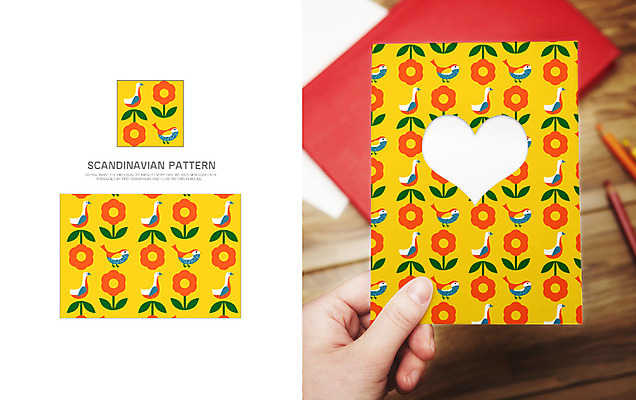 손 꽃 백그라운드 잎 패턴 일러스트 자연 조류 나뭇잎 오리 북유럽 북유럽스타일 한명 사람 신체부위 자연물 목업 국내일러스트 AI파일 식물 동물 1 유럽 무늬 생태계 스타일 파일형식 벡터