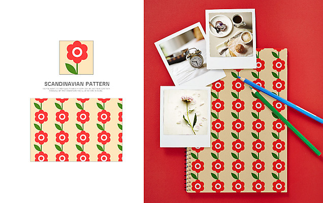 꽃 백그라운드 잎 패턴 일러스트 자연 나뭇잎 북유럽 북유럽스타일 사람없음 자연물 목업 국내일러스트 AI파일 식물 유럽 무늬 생태계 스타일 파일형식 벡터