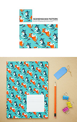 동물 백그라운드 패턴 일러스트 자연 북유럽 북유럽스타일 사람없음 고양이 쥐 목업 국내일러스트 AI파일 유럽 무늬 포유류 반려동물 설치류 생태계 스타일 파일형식 벡터