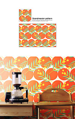 꽃 백그라운드 잎 패턴 일러스트 자연 나뭇잎 북유럽 북유럽스타일 사람없음 기하학 자연물 목업 국내일러스트 AI파일 식물 유럽 무늬 생태계 스타일 파일형식 벡터