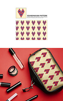 백그라운드 패턴 일러스트 자연 북유럽 북유럽스타일 사람없음 하트 기하학 목업 국내일러스트 AI파일 모양 유럽 무늬 생태계 스타일 파일형식 벡터