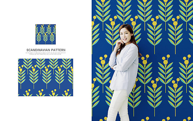 여자 꽃 백그라운드 잎 패턴 일러스트 자연 벽지 나뭇잎 북유럽 북유럽스타일 한명 성인 한국인 자연물 목업 국내일러스트 AI파일 식물 1 유럽 무늬 사람 동양인 생태계 스타일 파일형식 벡터