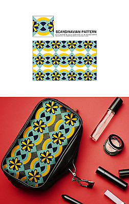 문양 꽃 백그라운드 패턴 일러스트 자연 북유럽 북유럽스타일 사람없음 원형 마름모 자연물 목업 국내일러스트 AI파일 도형 식물 유럽 무늬 생태계 스타일 파일형식 벡터