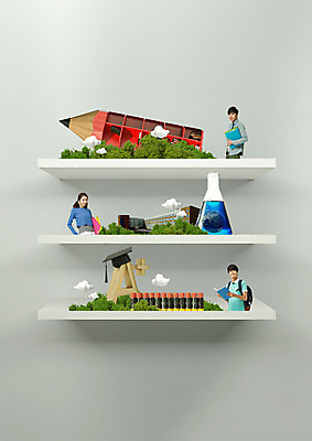 PSD 편집이미지 여자 교육 남자 학사모 청소년 서기 상반신 20대 성인 앞모습 세명 연필 한국인 에이플러스 이미지편집 모자_잡화 뷰포인트 졸업 모션 학용품 사람 동양인 청년 필기구 점수 파일형식