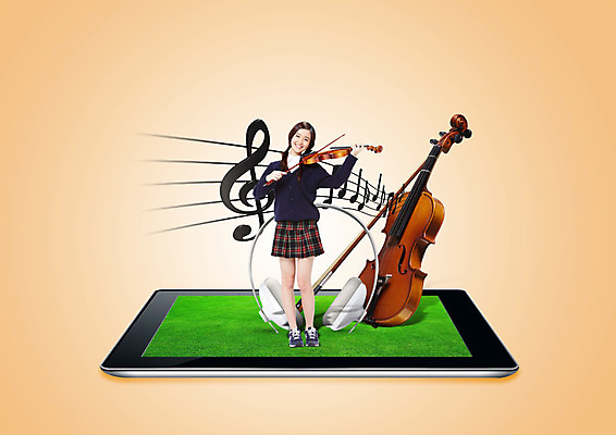 전신 PSD 외국인 편집이미지 학생 여자 교복 음악 음표 청소년 한명 서기 들기 동양인 앞모습 태블릿 헤드셋 청소년교육 바이올린 십대여자한명만 이미지편집 1 기호 옷 교육 뷰포인트 음향기기 모션 현악기 문화예술 사람 인종 전자제품 스마트기기 헤드폰 여자한명만 십대여자만 파일형식
