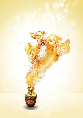 PSD 서양인 외국인 편집이미지 여자 유리병 한명 상반신 20대 성인 앞모습 뷰티 주황색 여자만 성인여자한명만 이미지편집 1 뷰포인트 컬러 병_용기 사람 인종 청년 여자한명만 성인여자만 파일형식