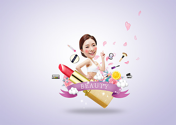 PSD 편집이미지 여자 한명 서기 미소 상반신 20대 성인 옆모습 뷰티 한국인 립스틱 레몬 의료성형뷰티 여자만 성인여자한명만 이미지편집 1 뷰포인트 과일 모션 표정 사람 동양인 청년 화장품 여자한명만 성인여자만 파일형식