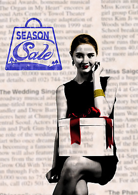 PSD 외국인 편집이미지 여자 한명 미소 앉기 상반신 성인 앞모습 선물상자 쇼핑 세일 빈티지 성인여자한명만 이미지편집 1 뷰포인트 컨셉 모션 표정 선물 사람 인종 상자 여자한명만 성인여자만 파일형식