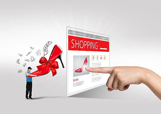 전신 PSD 편집이미지 손 여자 남자 리본 구두 서기 들기 두명 옆모습 신체부위 쇼핑 터치 한국인 성인만 이미지편집 뷰포인트 신발 모션 사람 동양인 파일형식