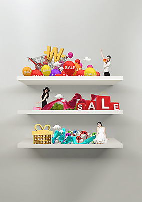 PSD 서양인 외국인 편집이미지 여자 서기 상반신 성인 옆모습 세명 선물상자 쇼핑 세일 풍선 원격 성인여자만 이미지편집 뷰포인트 모션 선물 사람 인종 상자 여자만 성인만 파일형식