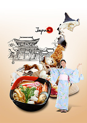 전신 PSD 외국인 편집이미지 여자 한명 서기 성인 앞모습 일본 기모노 우동 성인여자한명만 이미지편집 1 아시아 뷰포인트 모션 사람 인종 면류 일본전통의상 일본음식 여자한명만 성인여자만 파일형식